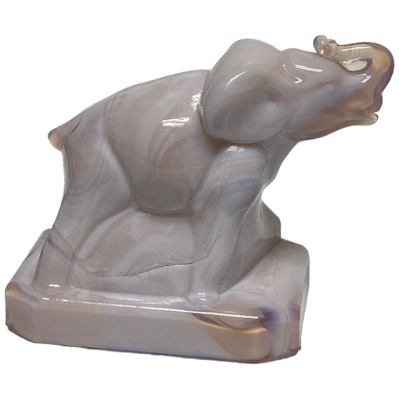 Zack the Elephant Boyd Art Glass Retired 1996 Mystique Grey - Picture 10 of 13